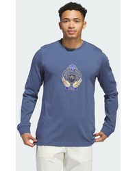 adidas - Go-to Crest Graphic Long Sleeve T-shirt - Lyst