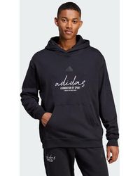 adidas - Brand Love French Terry Hoodie - Lyst
