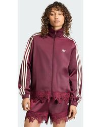 adidas - Originals Satin Lace Firebird Track Top Loose - Lyst