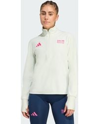 adidas - T-Shirt Bmw Berlin-Marathon 2025 A Maniche Lunghe E Mezza Zip - Lyst