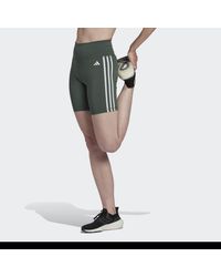 adidas - Training Essentials 3-Streifen High-Waisted kurze Leggings - Lyst