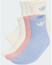 adidas - Mid Ankle Socks 6 Pairs - Lyst