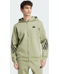 adidas - Future Icons 3-Stripes Full Zip Hoodie - Lyst