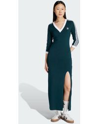 adidas - Maxikleid ADICOLOR CLASSICS 3-STREIFEN MAXI-KLEID - Lyst