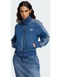 adidas - Firebird Track Top Denim - Lyst