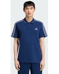 adidas - Essentials 3-Stripes Pique Polo Shirt - Lyst