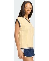 adidas - Cable Knit Vest - Lyst