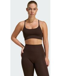 adidas - All Me Light Support Rib Bra Long Line Bra - Lyst