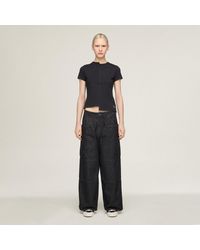adidas - Y-3 Denim Straight Leg Trousers - Lyst