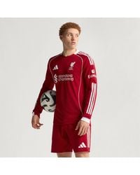 adidas - Liverpool Fc 25/26 Long Sleeve Home Authentic Jersey - Lyst