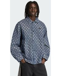 adidas - Denim Monogram Shirt - Lyst