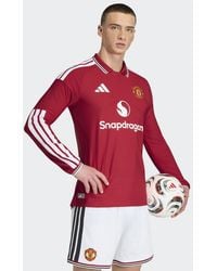 adidas - Manchester United 26/27 Home Authentic Jersey Long Sleeve - Lyst