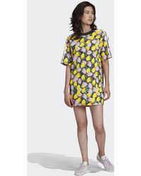 adidas Bellista T-shirt Jurk - Geel