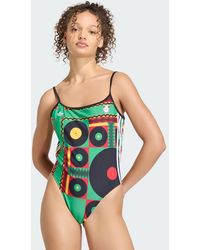 adidas Originals - Jamaica X Bob Marley Originals U-Back Swimsuit - Lyst