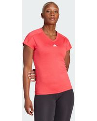 adidas - Camiseta Aeroready Train Essentials Minimal Branding V-Neck - Lyst