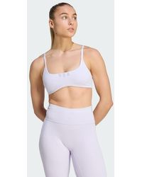 adidas - All Me Light Support Rib Bra - Lyst