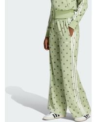 adidas - Satin Polka Dots Wide Leg Pant - Lyst