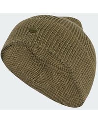adidas - Everyday Icons Beanie With Tonal Metal Trefoil - Lyst