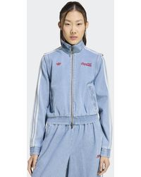 adidas - X Coca-Cola Firebird Reg Denim Track Top - Lyst