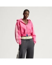 adidas - Adisignature 3 Stripes Full Zip Hoodie - Lyst