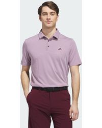 adidas - Performance Textured Polo Shirt - Lyst