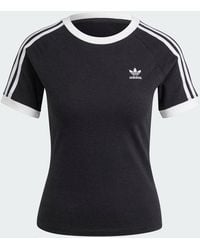 adidas - 3-Stripes Slim Raglan Tee - Lyst