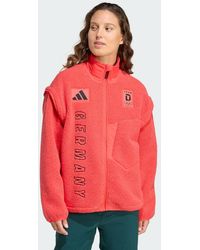adidas - Team D Xploric High Pile Fleecejacke - Lyst