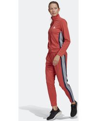 Damen Bekleidung Sport- und Fitnesskleidung Trainingsanzüge und Jogginganzüge Training adidas Synthetik Team Sport Trainingsanzug in Rot 