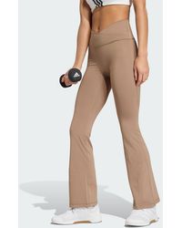 adidas - 3-Stripes Studio All Me Flare X-Over Leggings - Lyst