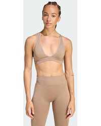 adidas - Workout Essentials Knit Light Support Bra - Lyst