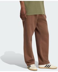 adidas - Trefoil Essentials Washed Open Hem Joggers - Lyst