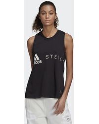 adidas Camiseta sin mangas by Stella McCartney Sportswear Logo - Negro