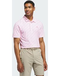 adidas - Ultimate365+ Soft Print Polo Shirt - Lyst