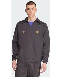adidas - Manchester United Terrace Icons Drill Sweatshirt - Lyst