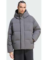 adidas - Helionic Down Puffer Hooded Jacket - Lyst
