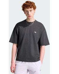 adidas - Trefoil Essentials Melange Loose Cropped T-Shirt - Lyst