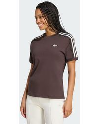 adidas - Lace 3 Stripes T-Shirt - Lyst
