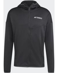 adidas - Terrex Xperior Climawarm Light Fleece Hooded Jacket - Lyst