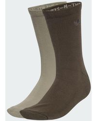 adidas - Two-Toned Crew Socks 2 Pairs - Lyst