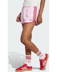 adidas - Satin 3S Sprinter Shorts - Lyst