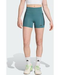 adidas - Optime 3-Stripes 1/4 Short Leggings - Lyst