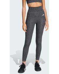 adidas - Optime Essentials Workout Heather 7/8 Leggings - Lyst