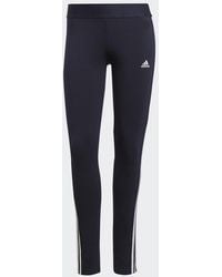 adidas - Essentials 3 Stripe Leggings - Lyst