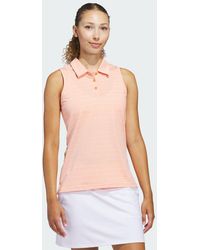 adidas - Polo De Jacquard Sin Mangas Ultimate365 - Lyst