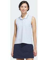 adidas - Beyond The Course Twistknit Sleeveless Polo Shirt - Lyst