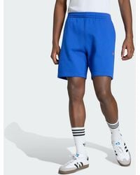 adidas - Trefoil Essentials 7 Inch Fleece Shorts - Lyst
