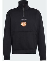 adidas - Manchester United Eqt Half Zip Top - Lyst