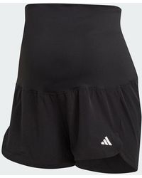 adidas - Pacer Woven Stretch Training Maternity Shorts - Lyst