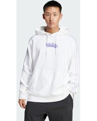 adidas - Felpa Con Cappuccio Real Madrid - Lyst
