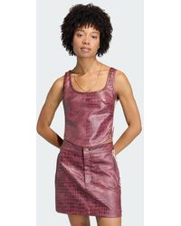 adidas - Pleather Corset - Lyst